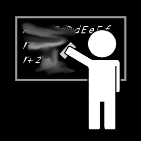wipe the blackboard
